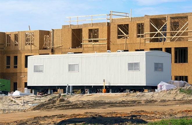 temporary office rentals at a construction site in Brewster